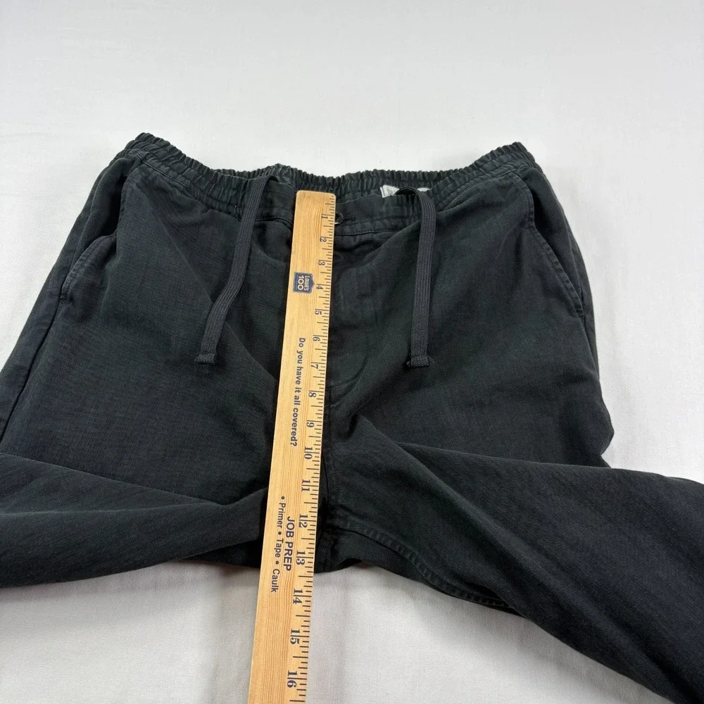 Outerknown Pants Mens Medium Black Stretch Lounge Drawstring Beach Casual